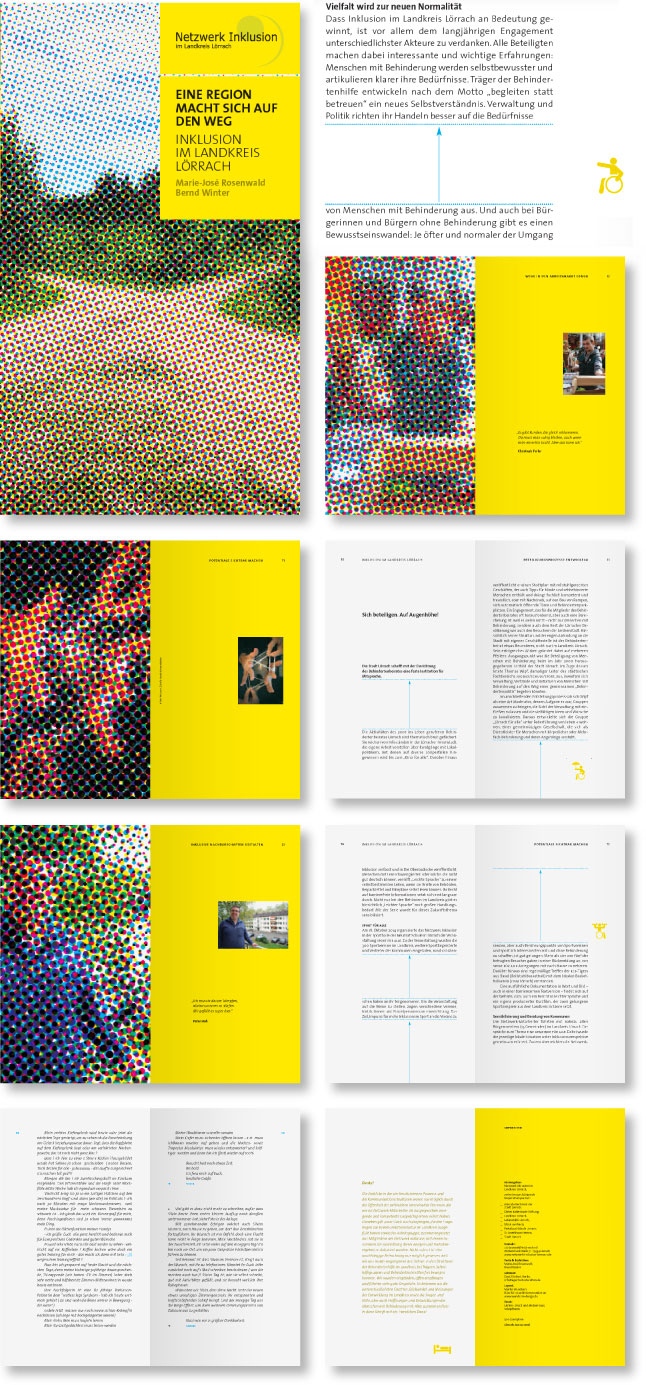 Editorial Design Netzwerk Inlusion