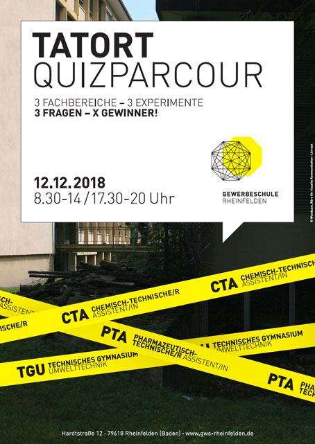 Plakat Gewerbeschule Rheinfelden Tatort